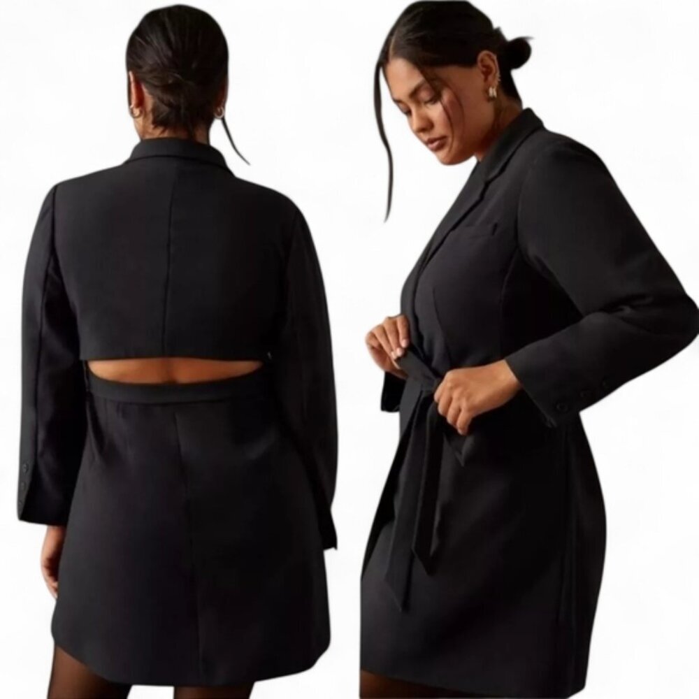 Anthropologie Wrap Blazer mini dress size 14